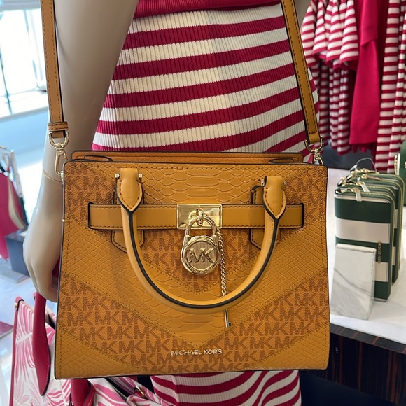 Michael Kors Hamilton Small Satchel Shoulder Crossbody Bag 
Cider Multi COLOR - Picture 14 of 16